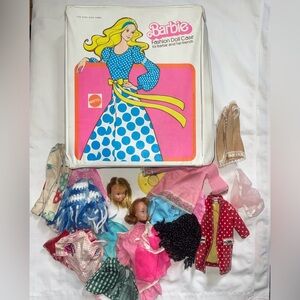 VTG Barbie Doll Fashion & Clothes White Carry Case Box 1975 Vintage Mattel